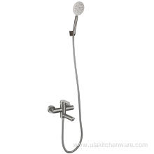 stainless steel double function shower faucets